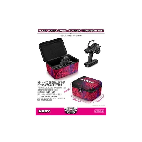 MALA DE CAPA DURO HUDY - 260x195x142MM - FUTABA